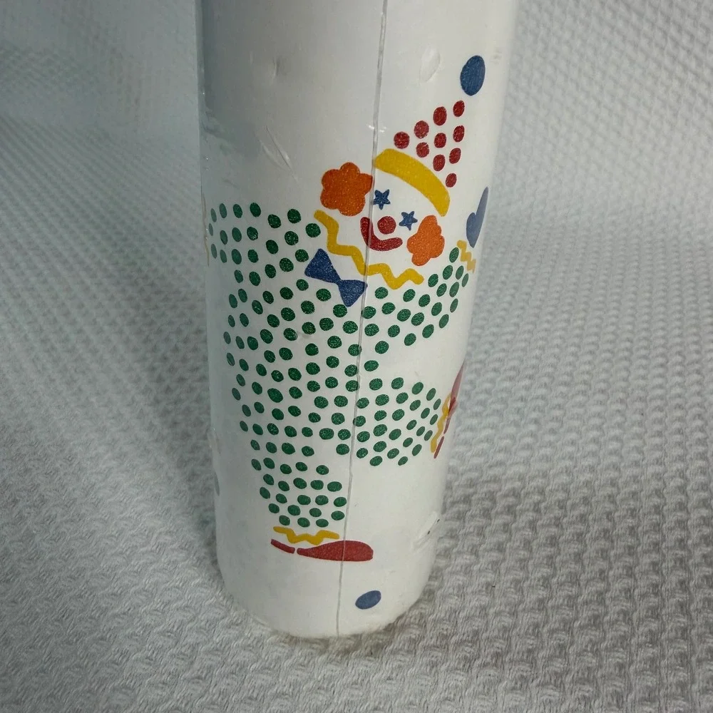 Vintage Collins & Aikman Circus Clown Wallpaper Prepasted 33ft Roll NEW